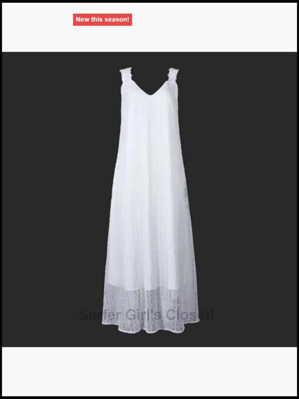 Women's Swiss Dot Lace Strap Maxi Dress Flowy V Neck Sleeveless Beach Vacation